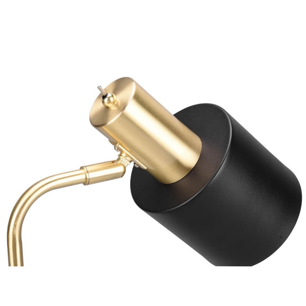 Lampka nocna do sypialni ADAM R51041080 metalowa czarna złota