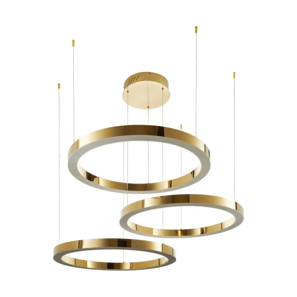 Pierścieniowa lampa wisząca CIRCLE DN924-40+60+80 gold LED 93W 3000K złote