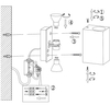 Zewnętrzna lampa ścienna ORVIE DL242204269 elewacyjna IP44 grafitowa