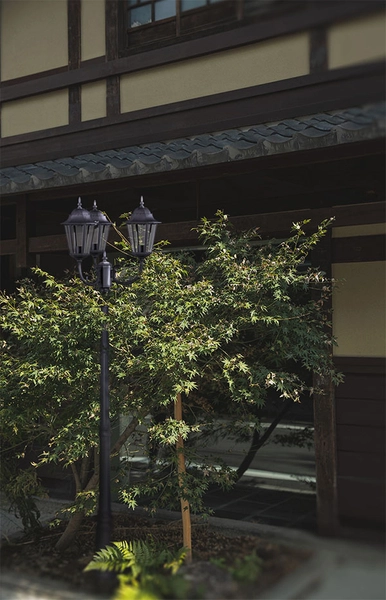 Latarnia ogrodowa Lozana K-7006A2/3 Kaja vintage IP44 czarna złota