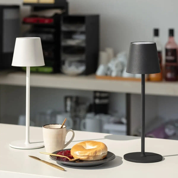 Stołowa lampa Boho ABR-LB-Z-RUSB Abruzzo metal USB dotykowa złota