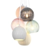 Wisząca lampa ceramiczna Cases PND-94794-6A-MLTI kopułowa kolorowa
