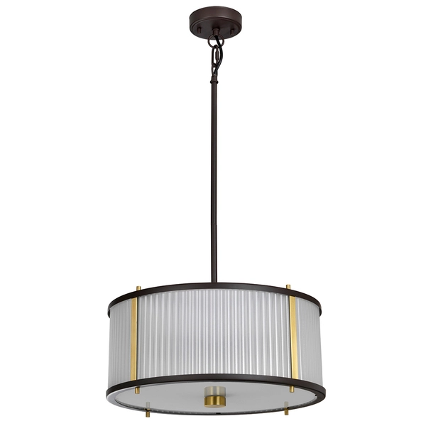 Żyrandol LAMPA wisząca Corona DL-CORONA-3P-BAB Elstead okrągła OPRAWA klasyczny zwis mosiądz brąz