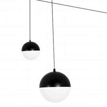 Lampa wisząca ścienna Bowl Duo MSE010100152 czarna biała