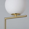 Kulista lampa podłogowa Home ABR-LSHH-E27 Abruzzo złoty biały