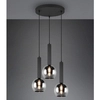 Kaskadowa lampa zwis CLAYTON 310390332 Trio kule do sypialni czarny