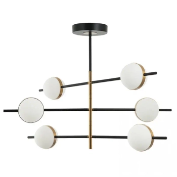 Molekułowa lampa sufitowa 2002 LED 45W 3000K kule złoty czarny biały