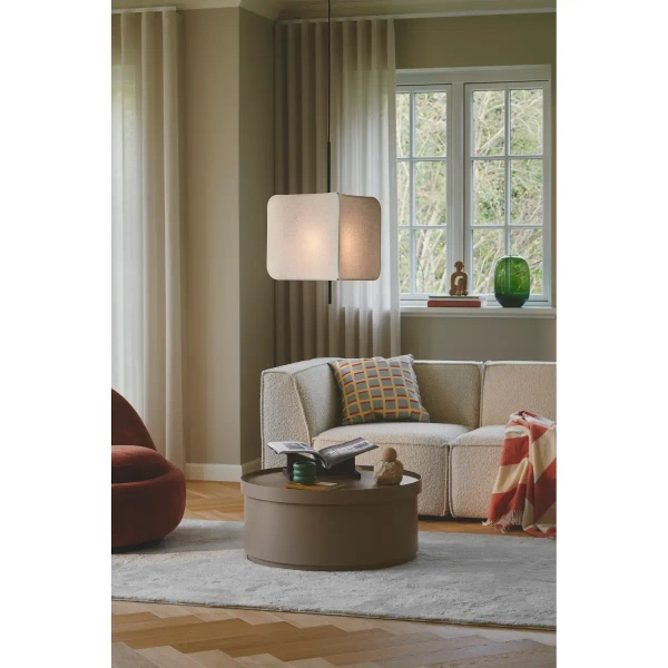 Tkaninowa lampa wisząca TINTO 2412173003 z abażurem czarna