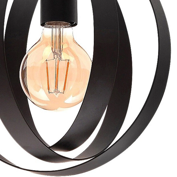 Nowoczesna lampa sufitowa Cortado 5359 metalowe pierścienie czarne