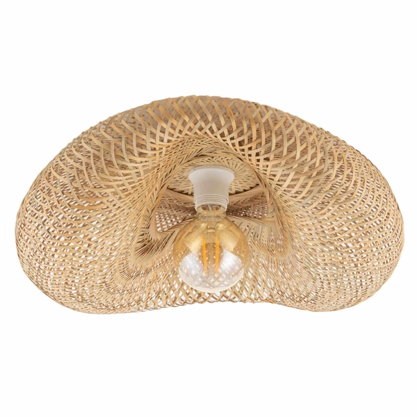 Bambusowy plafon Havana 11171 japandi klatka siatka drewniany biały