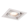 Spot LAMPA sufitowa EBINO 7314 Shilo podtynkowa OPRAWA metalowe OCZKO kwadratowa wpust biały