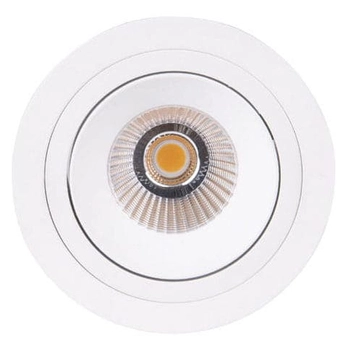 Wpustowa lampka do zabudowy HIDEN H0109 LED10W  IP32 3000K do przedpokoju biała