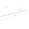 Ledowa lampa ścienna stick Saber 10314 Nowodvorski 16W 3000K czarny
