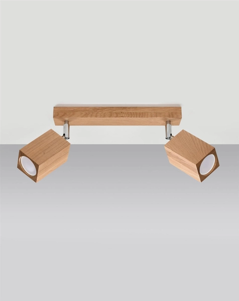 Drewniana lampa sufitowa SL.1036 regulowane tuby do sypialni