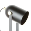 Stojąca lampa biurkowa Aries regulowana metalowa srebrna
