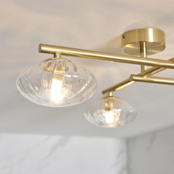 Lampa przysufitowa balls L&-195009 Light& molekuły IP44 mosiądz OUTLET