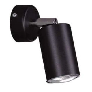 Kinkiet LAMPA ścienna Monti K-4408 Kaja metalowa OPRAWA regulowana reflektorek tuba czarna