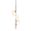 Szklana lampa wisząca Arcturus P0574-05E-F7AA Zumaline kule złoty biały