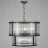 Loftowa wisząca lampa Bianka BIA0622 do salonu żebrowana czarna