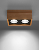 Spot LAMPA sufitowa SL.0916 prostokątna OPRAWA drewniany downlight drewno