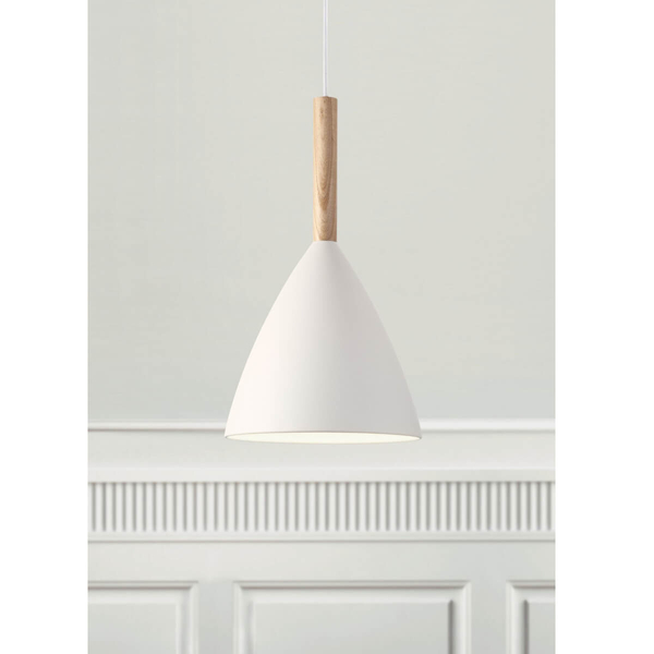 Kuchenna lampa wisząca Pure 43293001 DFTP industrialna stożek biała