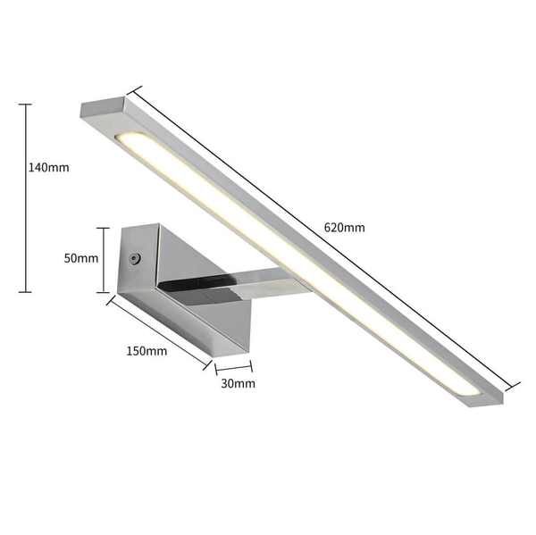 Ścienny kinkiet nad lustro Isla GS-LWB-20W CH CCT Light Prestige LED 20W IP44 barwa regulowana chrom