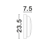 Plafon zewnętrzny CELVORA LE75260 LED 19W 3000K IP65 czarny