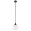 Kulista lampa wisząca VIBE 5824 szklana do sypialni czarny biały
