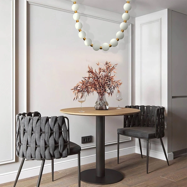 Lampa wisząca kulista Dorado LP-002/2M CCT LED 3000-6000K biała złota