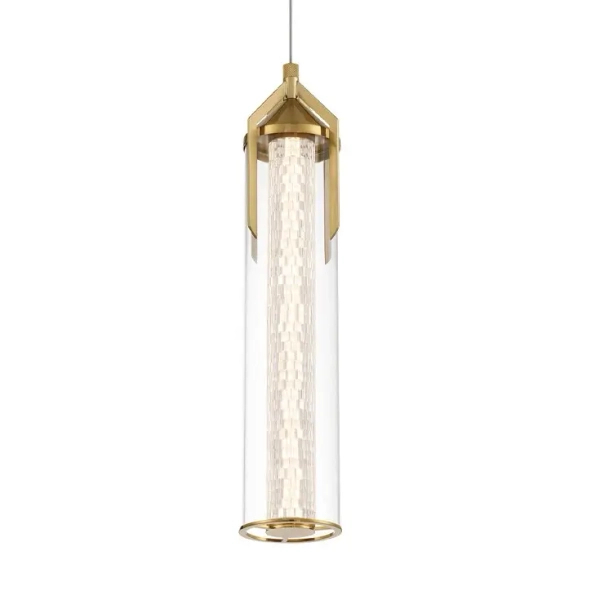 Lampa wisząca tuba szklana Espada QN-ESPADA-1P-BG LED 18W 3000K złoty