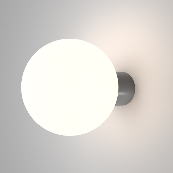 Lampa kinkiet tarasowa Bold O598WL-01GR Maytoni kula IP54 szara