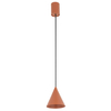 Wisząca lampa nad stół ZENITH 11456 trójkątna terakota