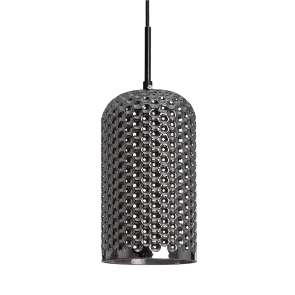 Szklana wisząca lampa Slendore ABR-LWS-C-SLN do sypialni szara