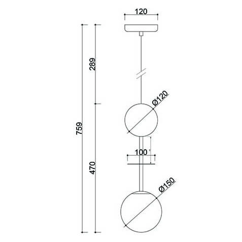 Kulista wisząca lampa do jadalni Oio OIA111P0 okrągła biała