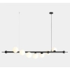 Nowoczesna lampa wisząca Wave 1115T1 Aldex do salonu czarna biała balls