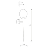 Ścienna lampa łazienkowa Torch 8123 kula ball biała