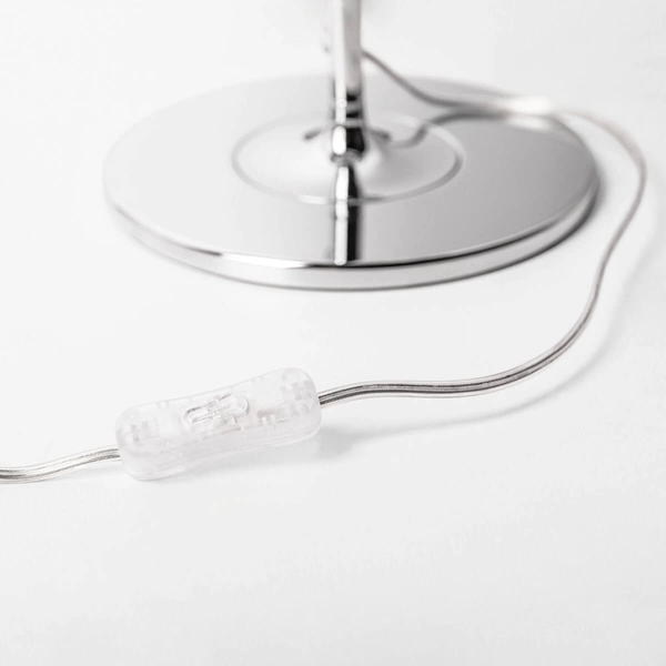 Stołowa lampa szklana Crystal T0076-03E-F4FZ do sypialni chrom