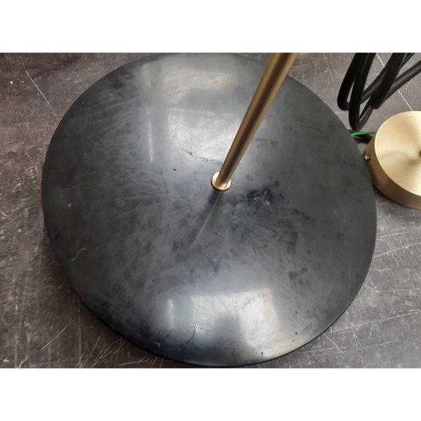 Marmurowa lampa wisząca Bilo PL0136-BK Yaskr kula biała czarna mosiądz OUTLET