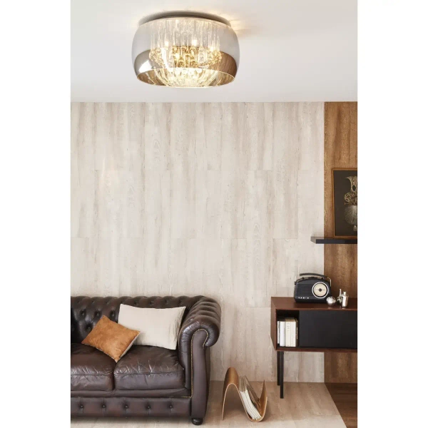 Lampa sufitowa okrągła PEARL 70163/06/11 Lucide przydymiony czarny