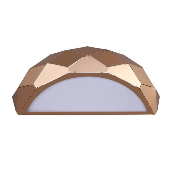 Półokrągła lampa ścienna Reus LP-8069/1W GD Light Prestige złota