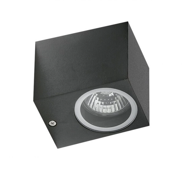 Zewnętrzna lampa nasufitowa Rimini AZ4311 IP54 cube szara