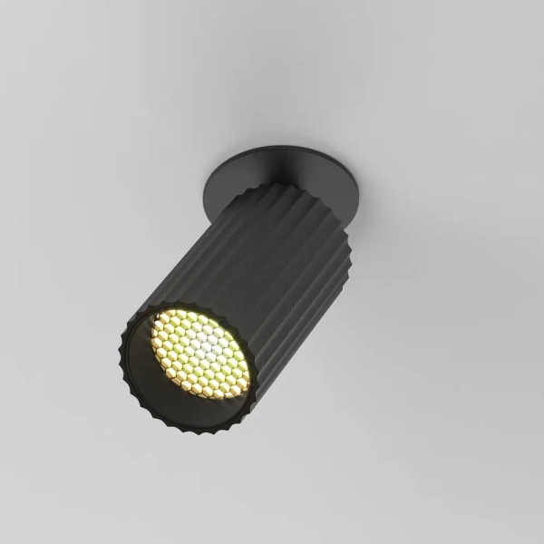 Wpuszczana regulowana oprawa sufitowa Calipso C110CL-01-GU10-B czarna