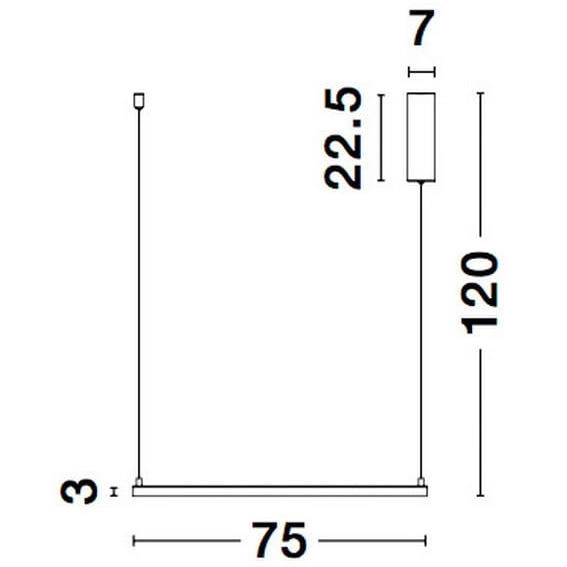 LAMPA wisząca JAEN LE41429 Luces Exclusivas kwadratowa OPRAWA metalowy ZWIS LED 40W 3000K minimalistyczny biały