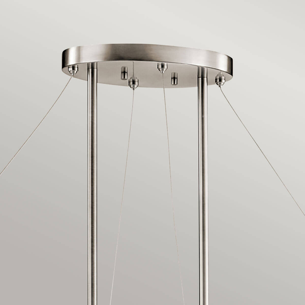 Owalna lampa zwisająca Silver Coral KL-SILVER-CORAL-ISLE Kichler srebrna