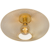 Industrialna LAMPA sufitowa MESH 21123/45/02 Lucide loftowa OPRAWA metalowa druciana złota