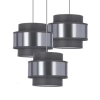 Lampa wisząca nad wyspę HARE 33-18496 abażurki chrom szare srebrne