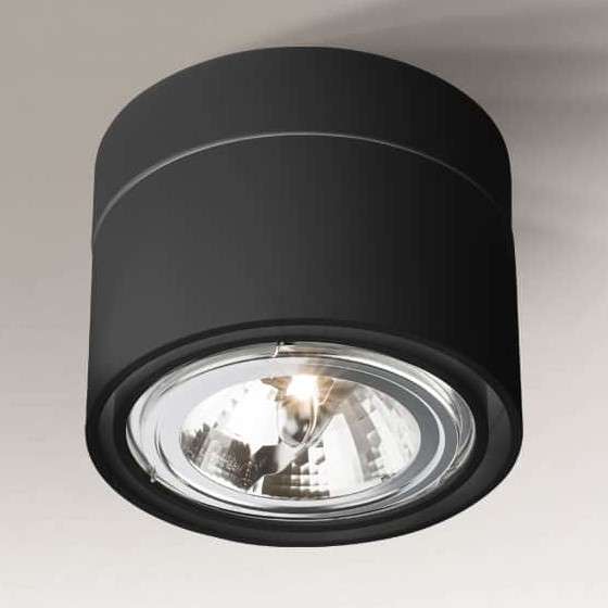 Plafon LAMPA sufitowa HIMI 1121 Shilo natynkowa OPRAWA metalowa czarna