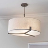 Regulowana lampa wisząca Hayfield 72635 Endon abażur beżowy brązowy