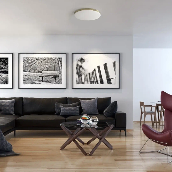 Minimalistyczny plafon sufitowy BEVER ML0250 LED 10W 4000K biały