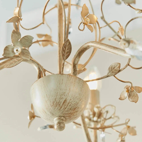 Wisząca lampa glamour Lullaby LULLABY-3CR złoty kremowy